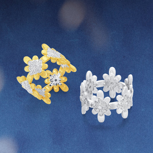 Bulino Fireworks Twilight fireworks motif ring