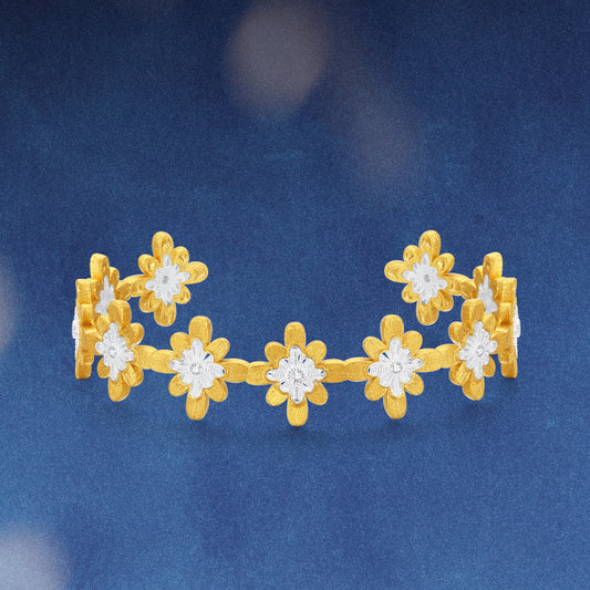 OOAK Bulino FireworksTwilight fireworks motif bangle