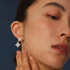 Bulino Fireworks Twilight fireworks earrings in two tone