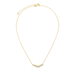 Encrusted bubble smile necklace