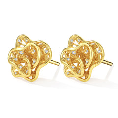 Lace Ripple ripple stud earrings