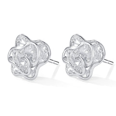 Lace Ripple ripple stud earrings