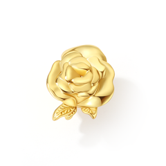 Single rose ear stud