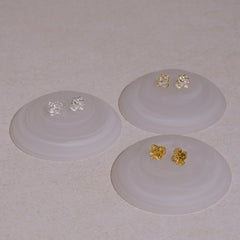 Lace Ripple ripple stud earrings
