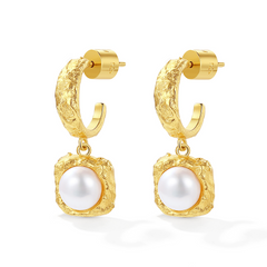 Fresh-water pearl earrings