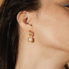 Fresh-water pearl earrings