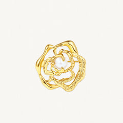 Poète Rose Blooming rose pearl brooch