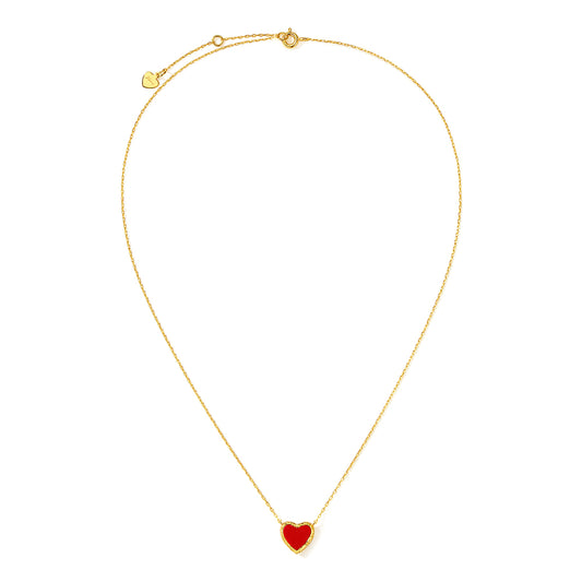 Double-sided heart necklace (small)