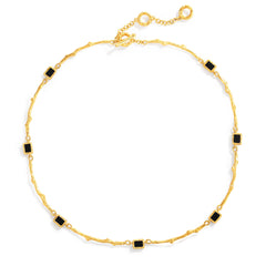 Double-sided rose thorn necklace set