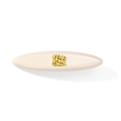 Leavers lace oval barrette (Cream white,Amber brown,Cherry blossom pink,Classical black)