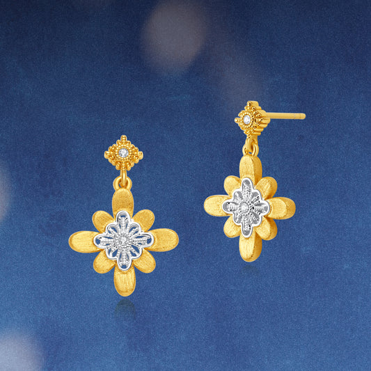 OOAK Bulino Fireworks Twilight fireworks earrings