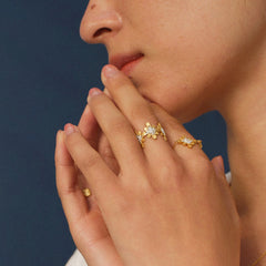 Bulino Fireworks Twilight fireworks motif ring