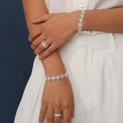 OOAK Bulino FireworksTwilight fireworks motif bangle