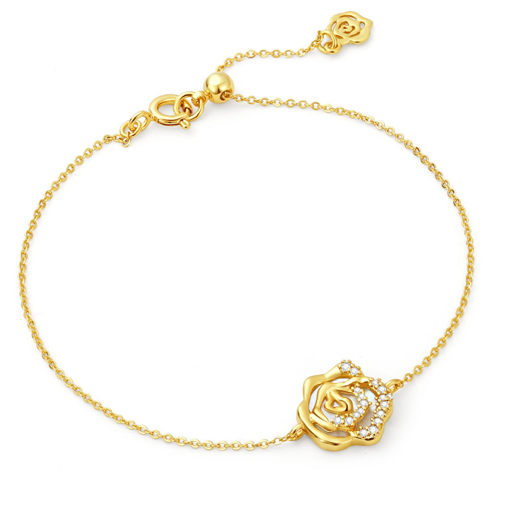 Blooming Rose Bracelet Collection: Mother-of-Pearl, Black Agete & Blue Chalcedony