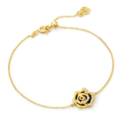 Blooming Rose Bracelet Collection: Mother-of-Pearl, Black Agete & Blue Chalcedony
