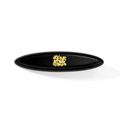 Leavers lace oval barrette (Cream white,Amber brown,Cherry blossom pink,Classical black)